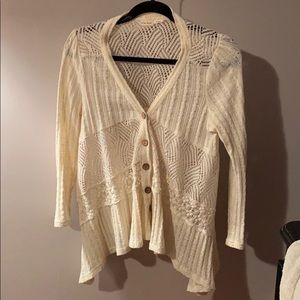 Cream knit sweater